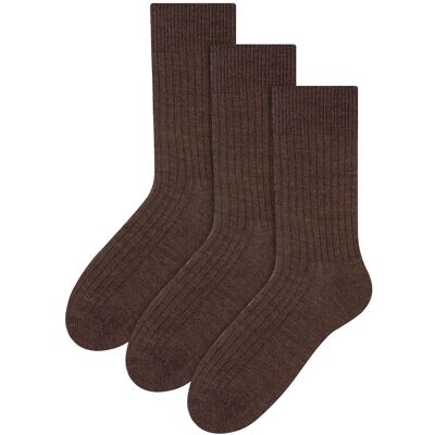 Steven - 3 Paar Heren Alpaca Wol Sokken Winter Dikke Warm Wandelen Boot Sokken - Bruin 40 - 42 Steven - 3 Paar Heren Alpaca Wol Sokken Winter Dikke Warm Wandelen Boot Sokken - Bruin 40 - 42