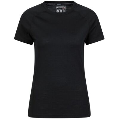 Mountain Warehouse Dames/Dames Summit Merino Wol Thermo Top (Zwart) 44 Mountain Warehouse Dames/Dames Summit Merino Wol Thermo Top (Zwart) 44