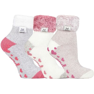 Heat Holders - Set van 3 gevoerde antislipsokken voor dames - Pack 6 37-40 Heat Holders - Set van 3 gevoerde antislipsokken voor dames - Pack 6 37-40