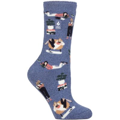 Heat Holders Lite - Dames Hobby Sokken - 1 Paar Winter Fleece Thermische Sokken - Boekworm 37 - 42 Heat Holders Lite - Dames Hobby Sokken - 1 Paar Winter Fleece Thermische Sokken - Boekworm 37 - 42