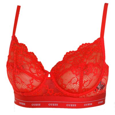 Guess Damesbeha met kanten beugel en elastische zijkanten O0BC15PZ01C 75B Guess Damesbeha met kanten beugel en elastische zijkanten O0BC15PZ01C 75B