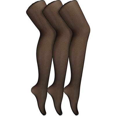 Sock Snob - Dames Fishnet Panty's 3 Paar Stijlvolle Kousen voor Dansfeesten - Zwart One Size Sock Snob - Dames Fishnet Panty's 3 Paar Stijlvolle Kousen voor Dansfeesten - Zwart One Size