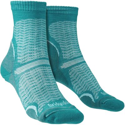 Bridgedale T2 Performance Crew Sokken - Teal - Wandelsokken Bridgedale T2 Performance Crew Sokken - Teal - Wandelsokken