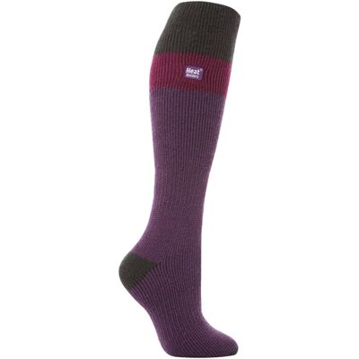 Heat Holders Dames Lange Thermo Skisokken - Paars - Maat UK 4-6.5 Heat Holders Dames Lange Thermo Skisokken - Paars - Maat UK 4-6.5