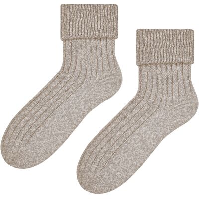 Steven - Dames 1 Paar Luxe Wol Bed Sokken Zachte Warme Lounge Slaapsokken - Beige 40 - 42 Steven - Dames 1 Paar Luxe Wol Bed Sokken Zachte Warme Lounge Slaapsokken - Beige 40 - 42