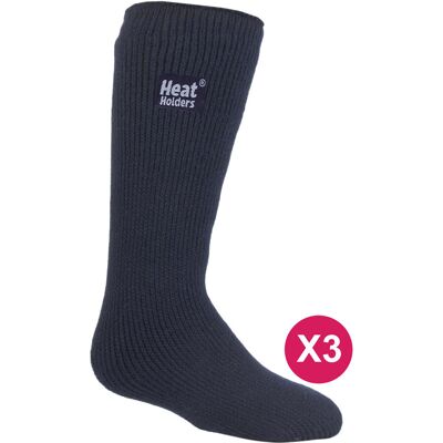 Heat Holders - Set van 3 thermo wintersokken voor kinderen - Indigo Blauw 43 - 45 Heat Holders - Set van 3 thermo wintersokken voor kinderen - Indigo Blauw 43 - 45