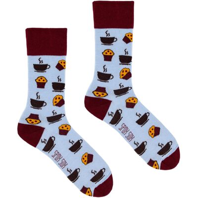 SPOX SOX - Heren & Dames Mismatch Novelty Crew Sokken - Koffie & Muffins Patroon - Koffie & Muffins 37-39.5 SPOX SOX - Heren & Dames Mismatch Novelty Crew Sokken - Koffie & Muffins Patroon - Koffie & Muffins 37-39.5