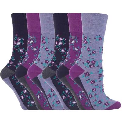 Gentle Grip 6 paar sokken zonder elastiek damessokken met zachte grip - GG57 37 - 42 Gentle Grip 6 paar sokken zonder elastiek damessokken met zachte grip - GG57 37 - 42