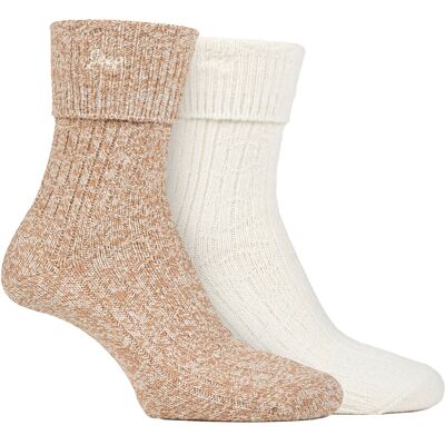 Dames Turn Cuff Sokken Jeep Wandelsokken Vrouwen, Comfortabele Performance Polyester Sokken - Taupe / Crème 37 - 42 Dames Turn Cuff Sokken Jeep Wandelsokken Vrouwen, Comfortabele Performance Polyester Sokken - Taupe / Crème 37 - 42