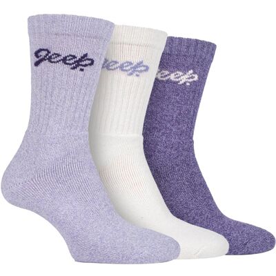 Dames Wandelsokken Jeep Dames Geribbelde Outdoor Kousen met Verstevigde Hiel en Neu - Violet / Roomkleur 37 - 42 Dames Wandelsokken Jeep Dames Geribbelde Outdoor Kousen met Verstevigde Hiel en Neu - Violet / Roomkleur 37 - 42