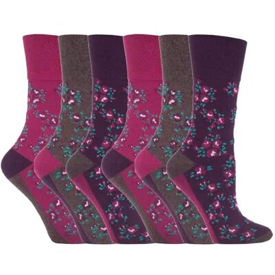 Gentle Grip 6 paar sokken zonder elastiek damessokken met zachte grip - GG58 37 - 42 Gentle Grip 6 paar sokken zonder elastiek damessokken met zachte grip - GG58 37 - 42