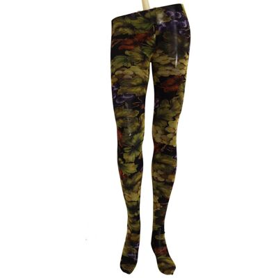 Dolce & Gabbana Dames Zwarte Druivenprint Panty's M Dolce & Gabbana Dames Zwarte Druivenprint Panty's M