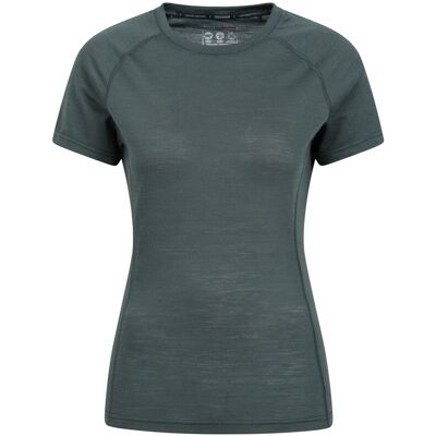 Mountain Warehouse Dames/Dames Summit Merino Wol Thermo Top (Groen) 38 Mountain Warehouse Dames/Dames Summit Merino Wol Thermo Top (Groen) 38