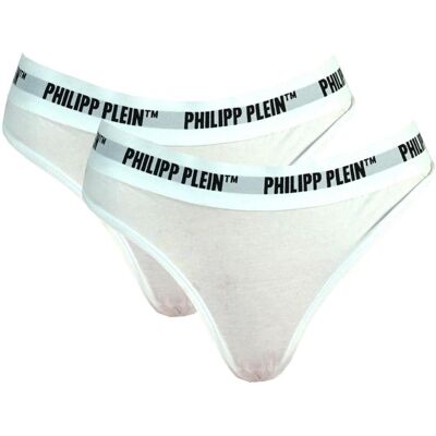 Philipp Plein set van twee witte ondergoedstrings XL Philipp Plein set van twee witte ondergoedstrings XL