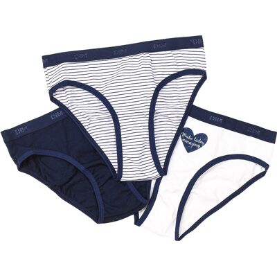 Dim Set-3 Ademende stoffen slips D093G meisje 4J / 104cm Dim Set-3 Ademende stoffen slips D093G meisje 4J / 104cm