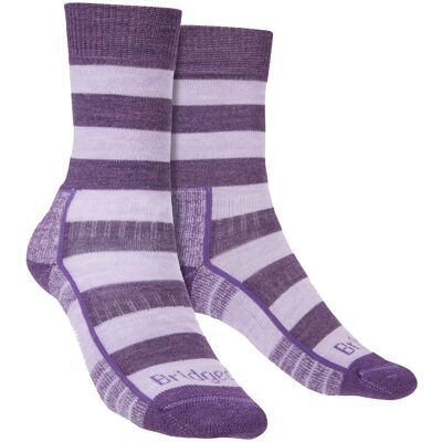 Bridgedale - Dames Wandel Lichte Merino Sokken - Lilac / Paars Bridgedale - Dames Wandel Lichte Merino Sokken - Lilac / Paars