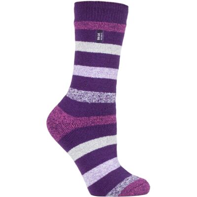 Heat Holders Lite - Geïsoleerde thermo damessokken - Purple Stripe (Jasmine) 37 - 42 Heat Holders Lite - Geïsoleerde thermo damessokken - Purple Stripe (Jasmine) 37 - 42