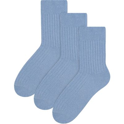 Steven - 3 Paar Multipack Dames Wol Gebreide Sokken Warme Kousen Jurk Sokken - Blauw 40 - 42 Steven - 3 Paar Multipack Dames Wol Gebreide Sokken Warme Kousen Jurk Sokken - Blauw 40 - 42