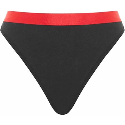 Nicce Contrasterende Tailleband Zwart Dames Hart String Ondergoed 211 2 15 08 0043 M Nicce Contrasterende Tailleband Zwart Dames Hart String Ondergoed 211 2 15 08 0043 M