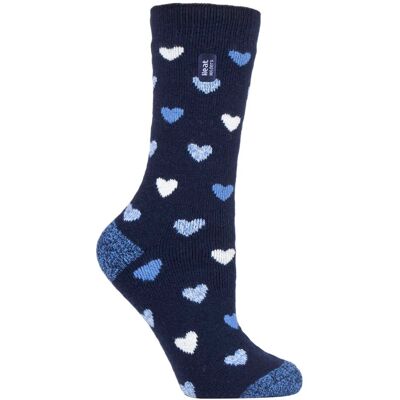 Heat Holders Lite - Geïsoleerde thermo damessokken - Navy Heart (Jasmine) 37 - 42 Heat Holders Lite - Geïsoleerde thermo damessokken - Navy Heart (Jasmine) 37 - 42