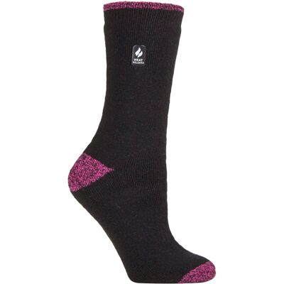 Heat Holders Lite - Geïsoleerde thermo damessokken - Zwart / Berry H&T (Tenerife) 37 - 42 Heat Holders Lite - Geïsoleerde thermo damessokken - Zwart / Berry H&T (Tenerife) 37 - 42