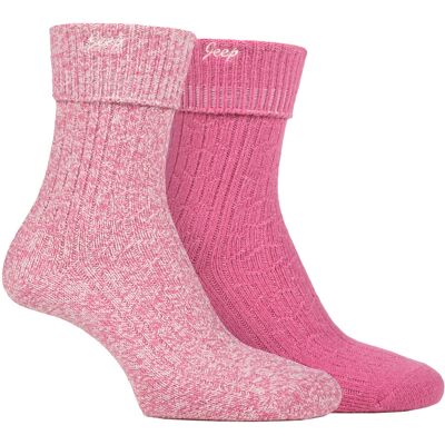 Dames Omgeslagen Kousen Jeep Wandelsokken Voor Vrouwen, Comfortabele Prestatie Polyster Sokken - Cerise / Crème 37 - 42 Dames Omgeslagen Kousen Jeep Wandelsokken Voor Vrouwen, Comfortabele Prestatie Polyster Sokken - Cerise / Crème 37 - 42