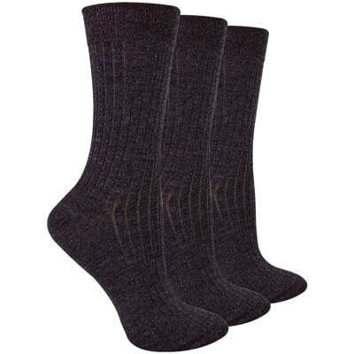 Steven - Dames 3 Paar Originele Merino Wol Sokken - Warme Wintersokken Multipack - Donker Grijs 40 - 42 Steven - Dames 3 Paar Originele Merino Wol Sokken - Warme Wintersokken Multipack - Donker Grijs 40 - 42