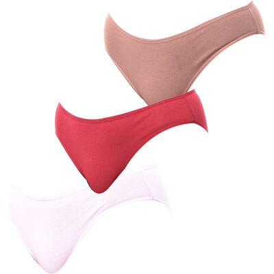 Kisses&Love 3-pack katoenen damesslip KL10000 S/M Kisses&Love 3-pack katoenen damesslip KL10000 S/M