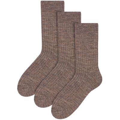 Steven - 3 Paar Heren Alpaca Wol Sokken Winter Dikke Warm Wandelen Boot Sokken - Beige 40 - 42 Steven - 3 Paar Heren Alpaca Wol Sokken Winter Dikke Warm Wandelen Boot Sokken - Beige 40 - 42