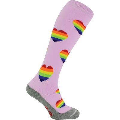 Hockeysokken met Kleurrijke Coole Grappige Funky Ontwerpen Hingly Heren & Dames Ideaal voor Sport - Regenboog Harten 37-39.5 Hockeysokken met Kleurrijke Coole Grappige Funky Ontwerpen Hingly Heren & Dames Ideaal voor Sport - Regenboog Harten 37-39.5