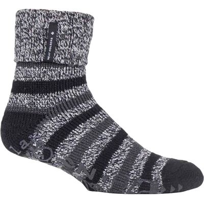 Heat Holders - Warme thermo pantoffelsokken voor heren - Zwart (Whittaker) 39 - 45 Heat Holders - Warme thermo pantoffelsokken voor heren - Zwart (Whittaker) 39 - 45