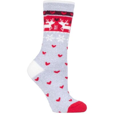 Heat Holders Lite - Thermische kerstsokken voor dames - Rendier 39 - 45 Heat Holders Lite - Thermische kerstsokken voor dames - Rendier 39 - 45