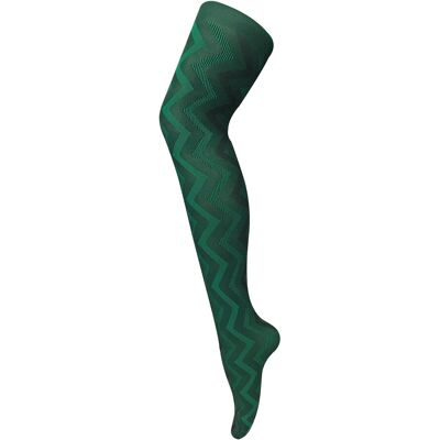Sock Snob Dames80 denier ondoorzichtig patroon panty's - Weef Groen L Sock Snob Dames80 denier ondoorzichtig patroon panty's - Weef Groen L