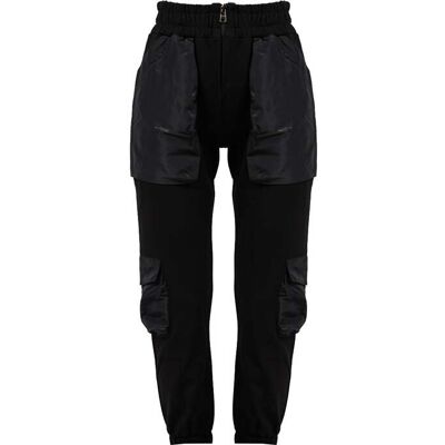 La Haine Inside Us broek LW558 Vrouw zwart S La Haine Inside Us broek LW558 Vrouw zwart S