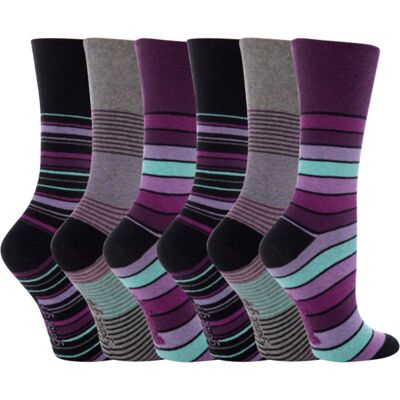 Gentle Grip 6 paar sokken zonder elastiek damessokken met zachte grip - GG10 37 - 42 Gentle Grip 6 paar sokken zonder elastiek damessokken met zachte grip - GG10 37 - 42