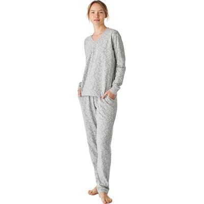 J&J Brothers JJBEP1800 Katoenen pyjama met lange mouwen voor dames S J&J Brothers JJBEP1800 Katoenen pyjama met lange mouwen voor dames S