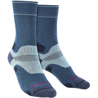 Bridgedale Dames Merino Wol Wandelsokken - Blauw Hemel - Wandelsokken Bridgedale Dames Merino Wol Wandelsokken - Blauw Hemel - Wandelsokken