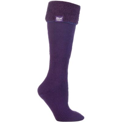 Heat Holders Dames Thermische Wellington Boot Sokken - Paars / Fluweel 37-39.5 Heat Holders Dames Thermische Wellington Boot Sokken - Paars / Fluweel 37-39.5