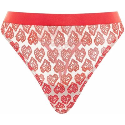 Nicce Contrasterende Wit/Rode Dames AOP Hart String Ondergoed 211 2 15 10 0469 S Nicce Contrasterende Wit/Rode Dames AOP Hart String Ondergoed 211 2 15 10 0469 S