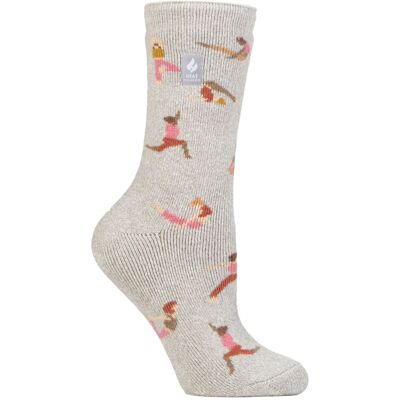 Heat Holders Lite - Dames Hobby Sokken - 1 Paar Winter Fleece Thermische Sokken - Namaste 37 - 42 Heat Holders Lite - Dames Hobby Sokken - 1 Paar Winter Fleece Thermische Sokken - Namaste 37 - 42