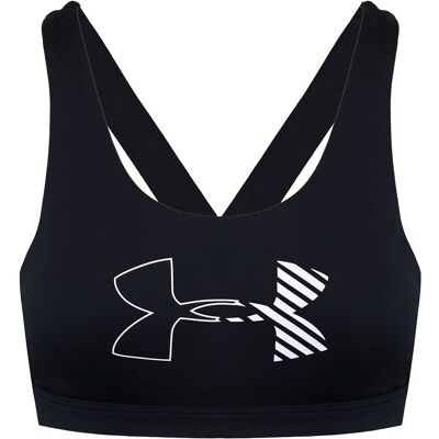 Under Armour HeatGear Dames Zwarte Sportbeha XS Under Armour HeatGear Dames Zwarte Sportbeha XS