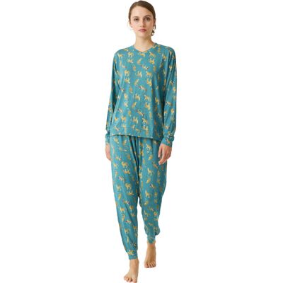 J and J Brothers Lange Mouw Pyjama JJBDP0600 vrouw XL J and J Brothers Lange Mouw Pyjama JJBDP0600 vrouw XL