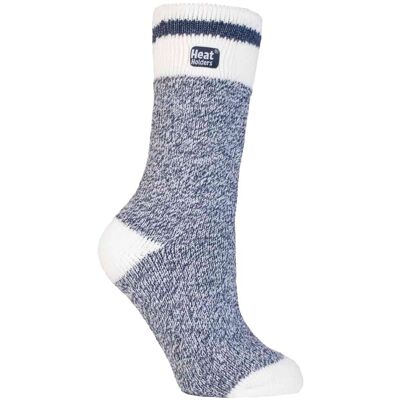 Heat Holders - Thermische sokken met damespatroon - Navy Block Twist 37-39.5 Heat Holders - Thermische sokken met damespatroon - Navy Block Twist 37-39.5
