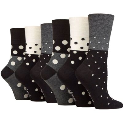 Gentle Grip 6-Pack Dames Niet-Elastische Losse Bamboosokken 37 - 42 Gentle Grip 6-Pack Dames Niet-Elastische Losse Bamboosokken 37 - 42
