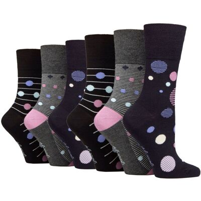 Gentle Grip 6-Pack Dames Niet-Elastische Losse Bamboosokken 37 - 42 Gentle Grip 6-Pack Dames Niet-Elastische Losse Bamboosokken 37 - 42