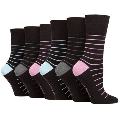 Gentle Grip 6-Pack Dames Niet-Elastische Losse Top Bamboosokken 37 - 42 Gentle Grip 6-Pack Dames Niet-Elastische Losse Top Bamboosokken 37 - 42