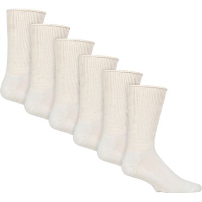 IOMI 6 Pack Diabetische Bed Sokken met Grip Antislip Extra Brede Slippersokken 40 - 42 IOMI 6 Pack Diabetische Bed Sokken met Grip Antislip Extra Brede Slippersokken 40 - 42