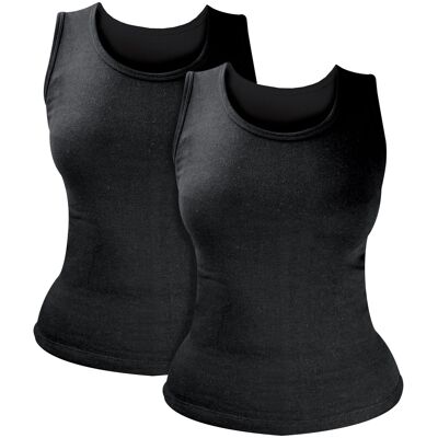 Heat Holders 2-Pack Dames Thermo Mouwloos T-shirt voor de Winter L Heat Holders 2-Pack Dames Thermo Mouwloos T-shirt voor de Winter L