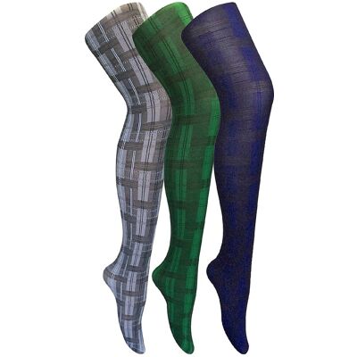 Sock Snob 3 Paar Multipack Dames 80 Denier Panty's Zachte Patroon Panty's XL Sock Snob 3 Paar Multipack Dames 80 Denier Panty's Zachte Patroon Panty's XL