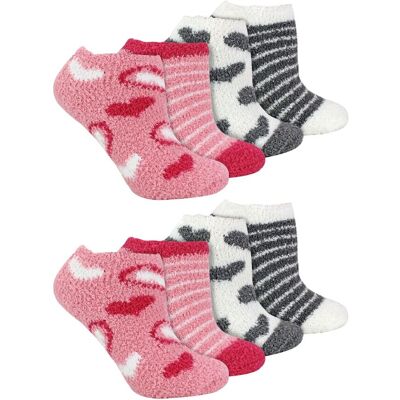 Sock Snob 8 Pak Dames Dierenprint Lage Cosy Sokken 37 - 42 Sock Snob 8 Pak Dames Dierenprint Lage Cosy Sokken 37 - 42